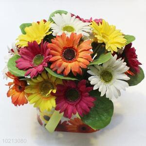 Hot sales fashion 2pcs simulation sunflower potted plants