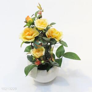 Fashion style beautiful 4pcs simulation flower bonsai