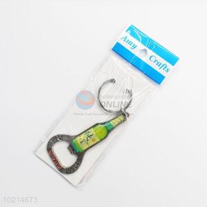 Top quality cheap high sales bottle shape key chain with opener