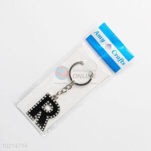 Best low price black R shape key chain