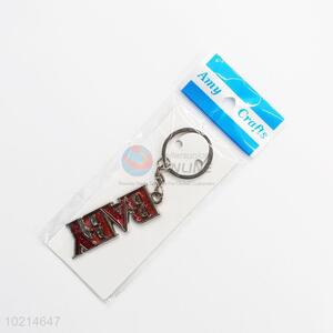 Cute cheap red letter key chain