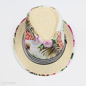 New Design Flower Pattern Sun Hat for Women