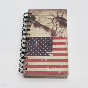 Hot Sales New Style American Flag Hardcover Black Coil Notebook