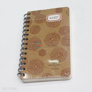 Portable Vintage Printed Black Coil Notebook Hardcover Notebook