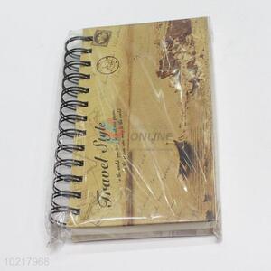 Portable Fashion Vintage Style Coil Notebook for School and Office