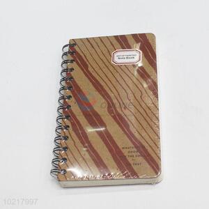 Popular Student Diary Striped Cover Black Coil Notebook