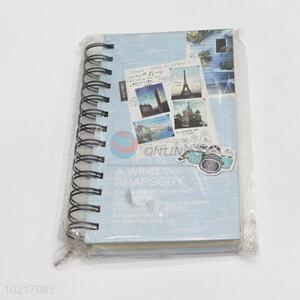 Top Quality High Sales Scenery Pattern Hardcover Notebook Black Coil Notebook