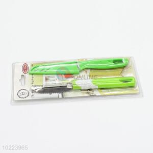 Cheap high quality green knife set