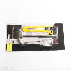 Top quality best art knife/hammer/screwdriver hardware tool set