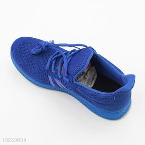 Blue Mesh Fabric Breathable Sports Shoes Running Shoes