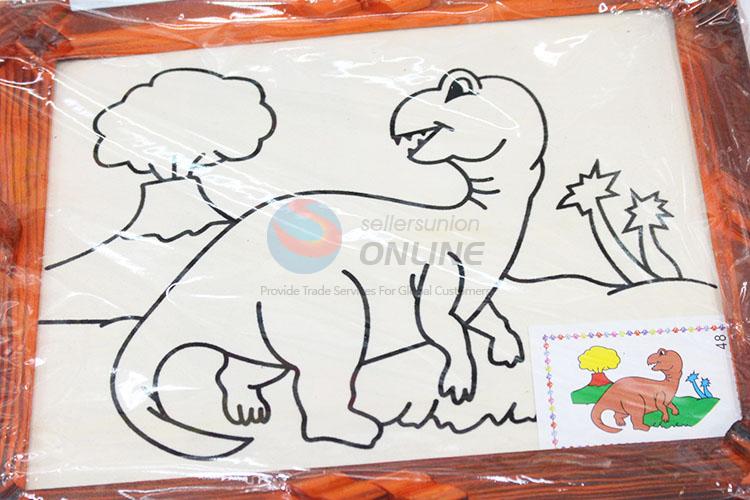 Cute new style wooden-frame mud painting