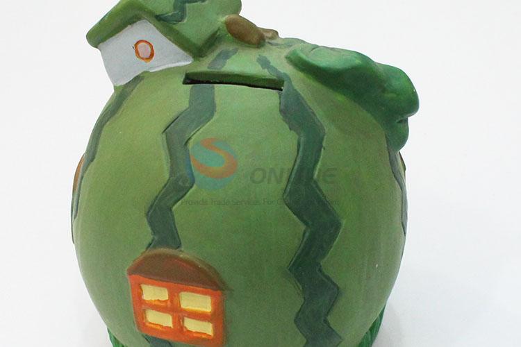 Fashion cheap cartoon watermelon house shape money box