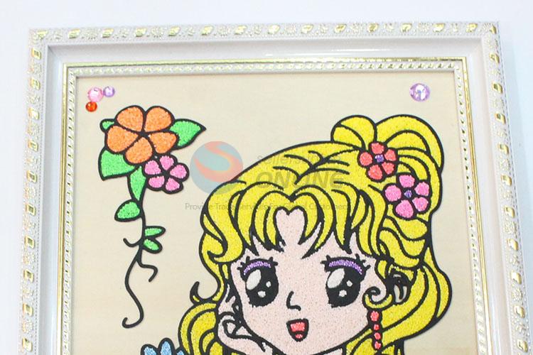 Low price high quality creative girl mud painting