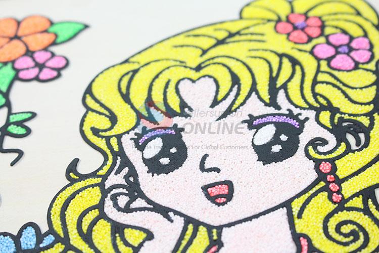 Low price high quality creative girl mud painting