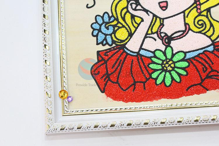 Low price high quality creative girl mud painting