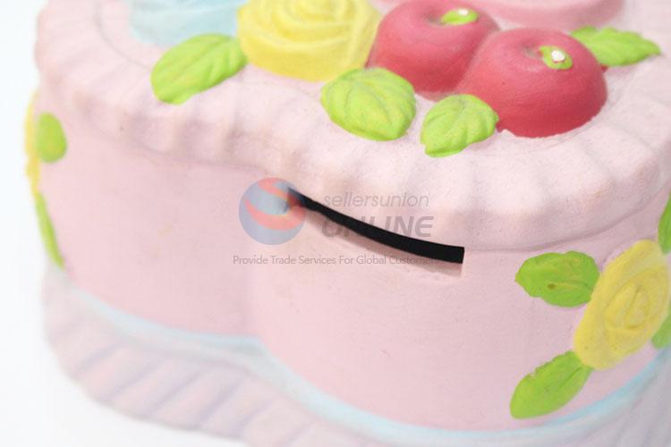 Best cute loving heart cake shape money box