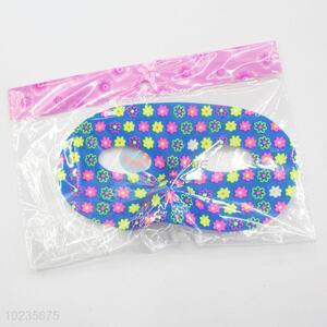 New arrival blue flower pattern PVC party mask
