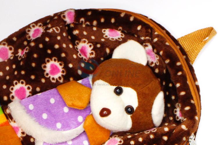 New Design Cartoon Plush Toy Backpack Kids Bag