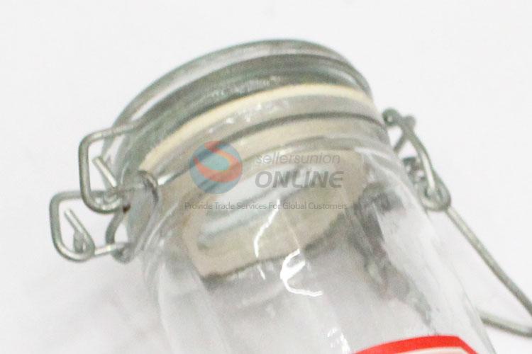 Fashion Style Glass Storage Jar Sealed Jar with Clip