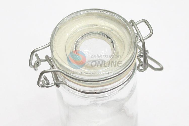 Fashion Style Glass Storage Jar Sealed Jar with Clip