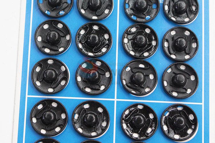 Low price best cool 20pcs black snap fasteners