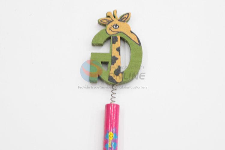 Hot Sale Wooden Cartoon Toy Pencil for Student