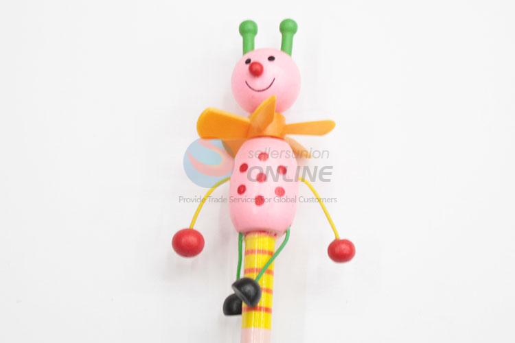 Hot Sale Wooden Pencil for Kids, Pencil with Toy