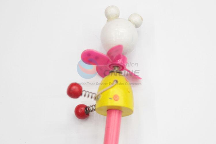 Fashion Style Stationery Pencil with Cartoon Toy Head