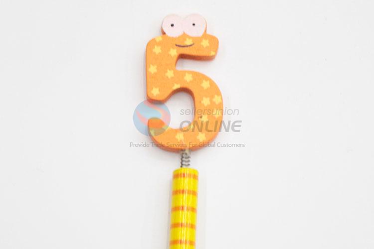 Popular Wholesale Wooden Cartoon Toy Pencil for Student
