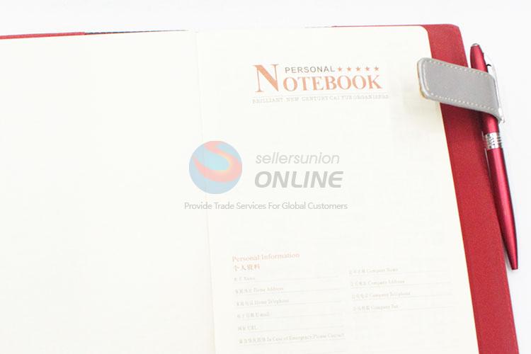 Promotional high quality red notebook