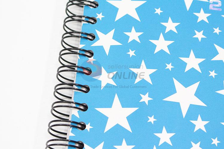 High sales best cute blue notebook with white stars