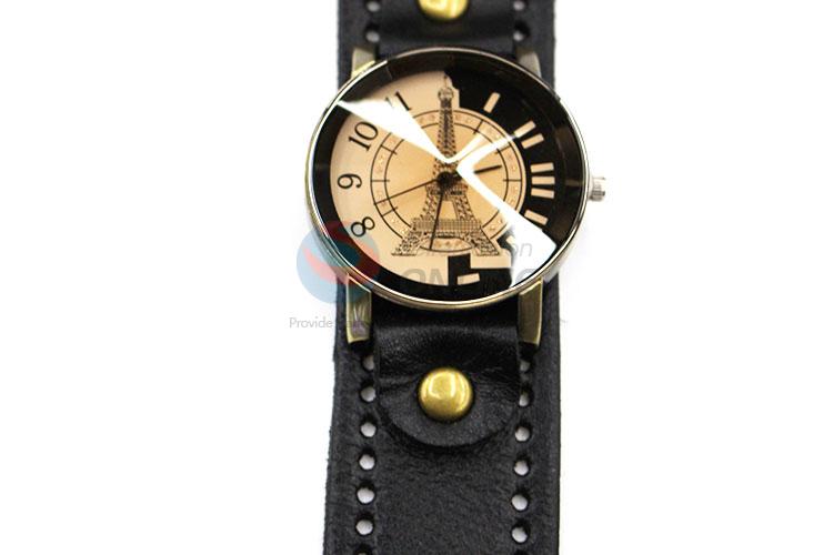 Wholesale Supplies Wrist Watch with Leathern Watchband for Sale