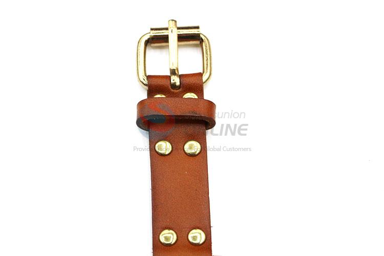 Cheap Price Brown Wrist Watch with Leathern Watchband for Sale