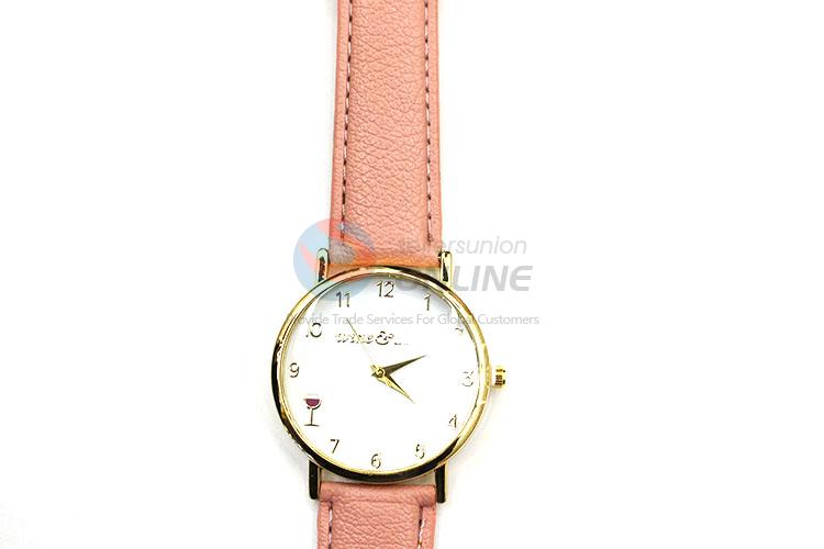 Most Fashionable Design Wrist Watch with Leathern Watchband for Sale