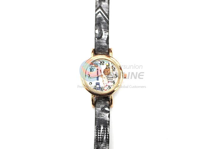 Most Fashionable Wrist Watch with Leathern Watchband for Sale