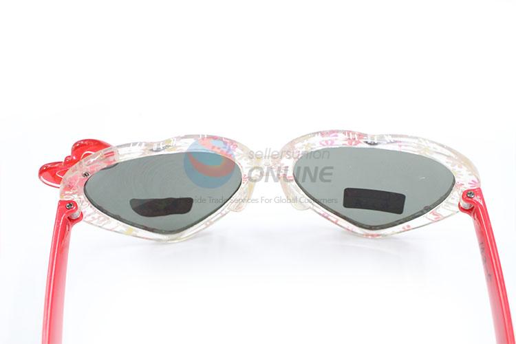 Special Design Love Shpae Sunglasses For Children With Bowknot Decoration