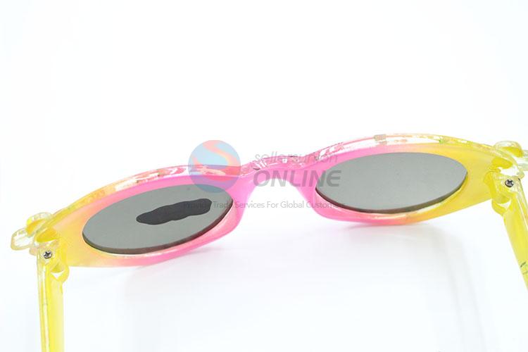 Factory Sales Soft Kids Sunglasses With Flower Decoration
