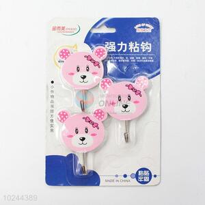 Low Price Top Quality Cartoon Bear Shaped Cute Self Adhesive Wall Door Hook