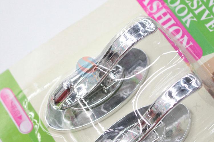 Nice Design 2 Pcs Stainless Iron Adhesive Sticky Hook