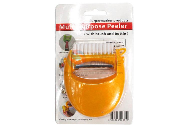 Custom Multipurpose Peeler With Brush And Bottle Opener