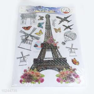 High quality cheap Eiffel Tower room decal/wall sticker