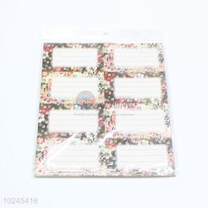 Sweet Flower Printed Custom Adhesive Labels Stickers