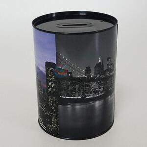 Wholesale fashion design personalized round iron money box