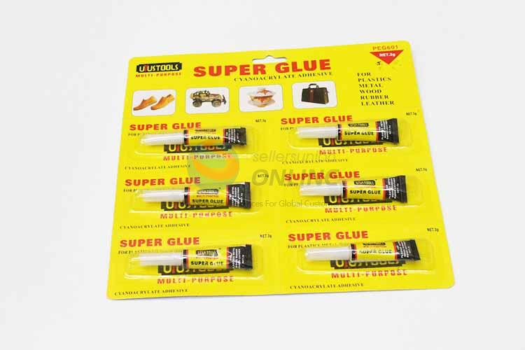 6 Pieces Quality Super Glue 3g Aluminum Tube Cyanoacrylate Adhesive