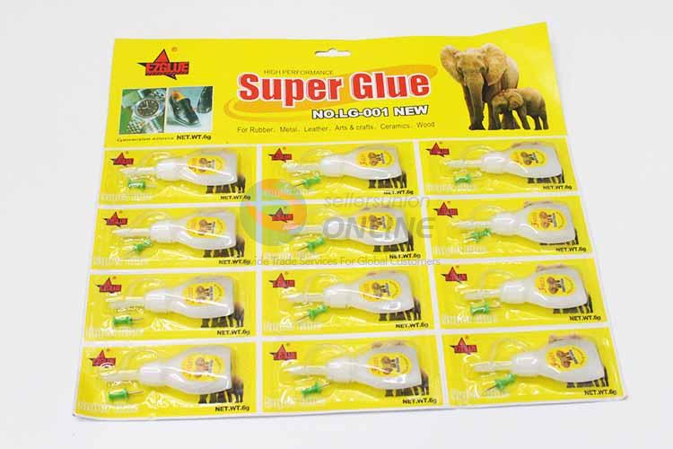 Factory Price Bottle Package Super Glue 12Pieces Blister Packing Card Glue