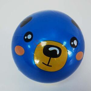 Lovely Bear Printed Blue PVC Ball Toy for Kids