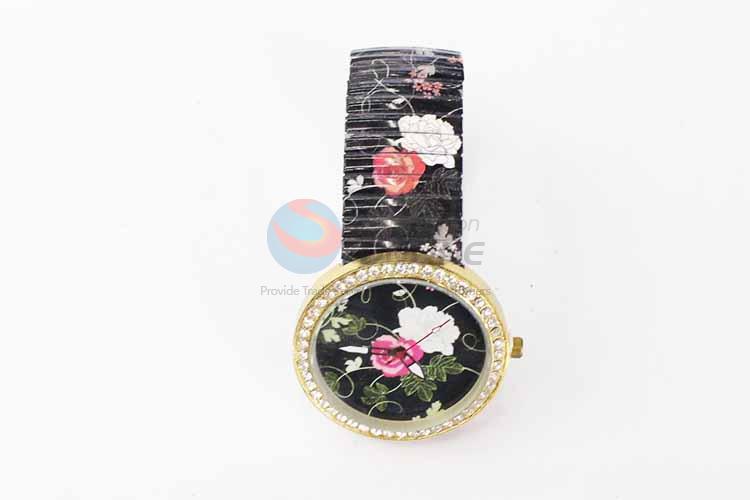 Flower Casual Bracele Watch For Girls/Fashion Quartz Wristwatch with Rhinestone