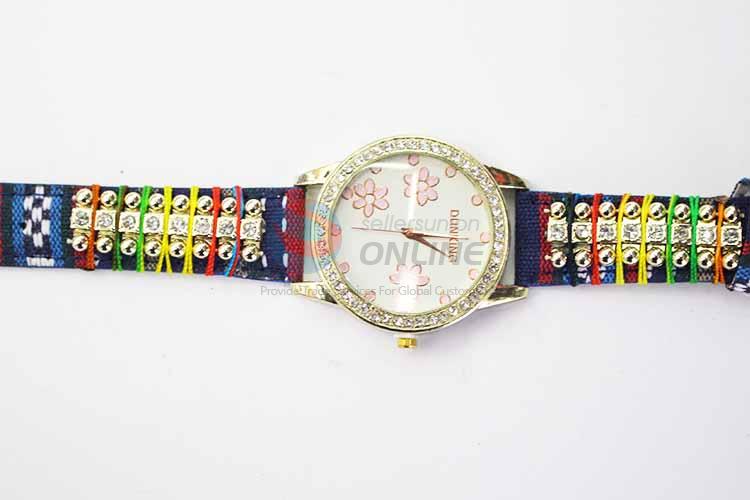 Flower Pattern Casual Bracele Watch For Girls/Fashion Quartz Wristwatch