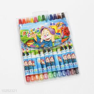 China Wholesale 12 Colors Rolling Crayon
