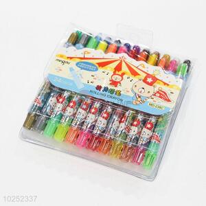 Fancy Design 24 Colors Rolling Crayon